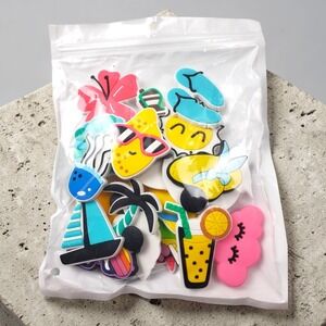 Kooterfun Summer Bag Charms for Bogg Bag Tropical Beach PVC Accessories Set New